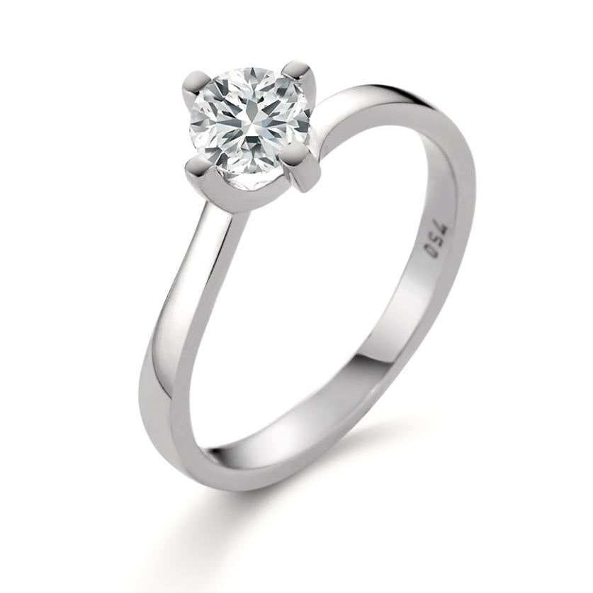 Szoliter gyűrű 750/18 K fehér arany Gyémánt Fehér, 0.25 ct, Briliáns, w-si
