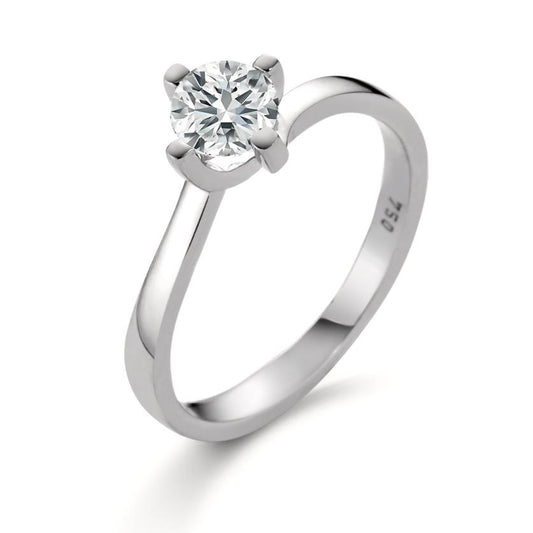 Szoliter gyűrű 750/18 K fehér arany Gyémánt Fehér, 0.25 ct, Briliáns, w-si