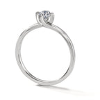 Szoliter gyűrű 750/18 K fehér arany Gyémánt Fehér, 0.25 ct, Briliáns, w-si