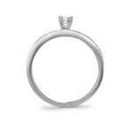 Szoliter gyűrű 750/18 K fehér arany Gyémánt Fehér, 0.20 ct, Briliáns, w-si Ø3 mm