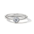 Szoliter gyűrű 750/18 K fehér arany Gyémánt Fehér, 0.33 ct, Briliáns, w-si