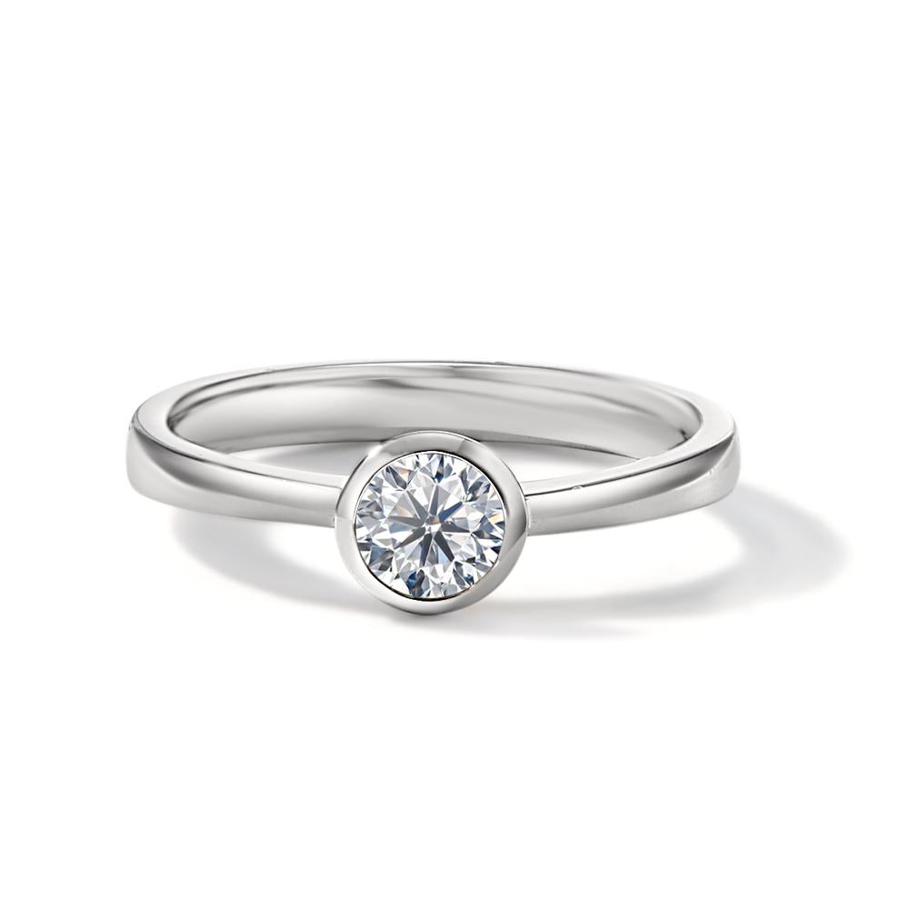 Szoliter gyűrű 750/18 K fehér arany Gyémánt Fehér, 0.33 ct, Briliáns, w-si