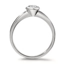 Szoliter gyűrű 750/18 K fehér arany Gyémánt Fehér, 0.33 ct, Briliáns, w-si