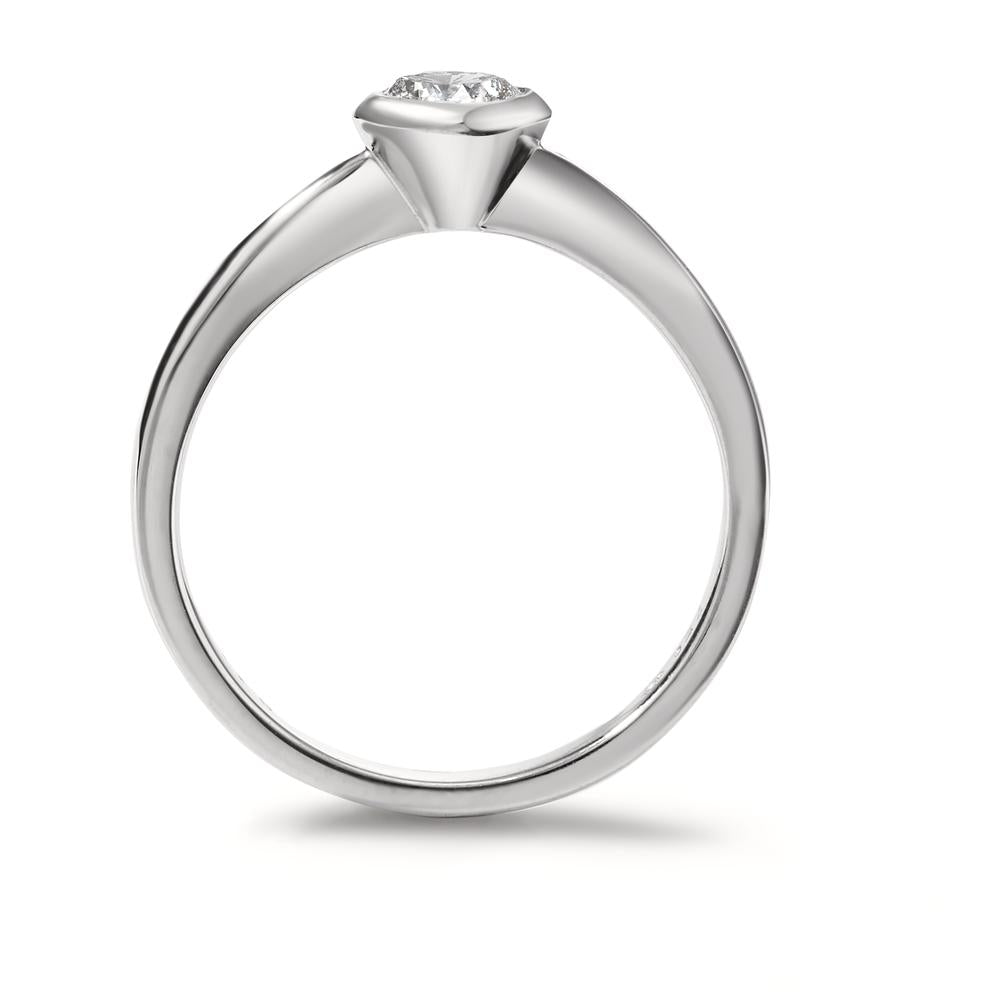 Szoliter gyűrű 750/18 K fehér arany Gyémánt Fehér, 0.33 ct, Briliáns, w-si
