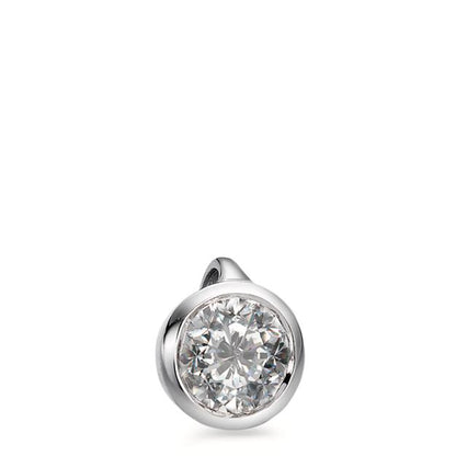 Medál 750/18 K fehér arany Gyémánt Fehér, 0.20 ct, Briliáns, w-si Ø5.5 mm
