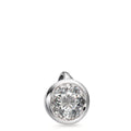 Medál 750/18 K fehér arany Gyémánt Fehér, 0.25 ct, Briliáns, w-si Ø5.5 mm