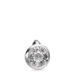Medál 750/18 K fehér arany Gyémánt Fehér, 0.25 ct, Briliáns, w-si Ø5.5 mm