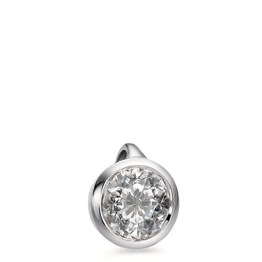 Medál 750/18 K fehér arany Gyémánt Fehér, 0.25 ct, Briliáns, w-si Ø5.5 mm