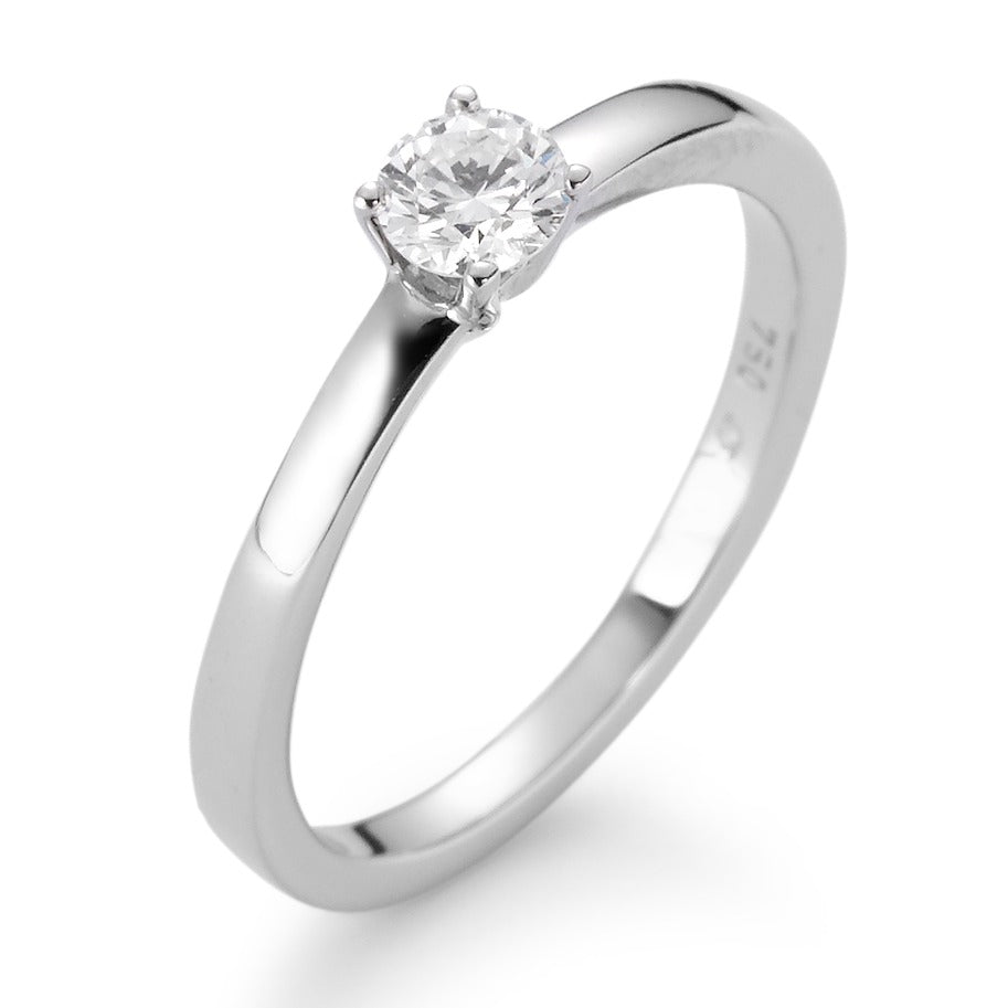 Szoliter gyűrű 750/18 K fehér arany Gyémánt Fehér, 0.25 ct, Briliáns, w-si