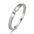 Szoliter gyűrű 750/18 K fehér arany Gyémánt 0.03 ct, w-si