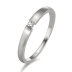 Szoliter gyűrű 750/18 K fehér arany Gyémánt 0.03 ct, w-si