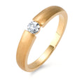 Szoliter gyűrű 750/18 K sárga arany Gyémánt 0.15 ct, w-si