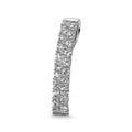 Medál 750/18 K fehér arany Gyémánt 0.54 ct, 19 Kövek, w-si