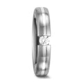 Partnergyűrű 585/14 K fehér arany Gyémánt Fehér, 0.10 ct, w-si