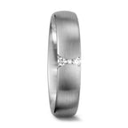 Partnergyűrű 750/18 K fehér arany Gyémánt Fehér, 0.055 ct, 3 Kövek, tw-vsi