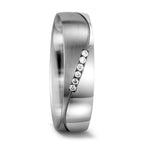 Partnergyűrű 750/18 K fehér arany Gyémánt Fehér, 0.03 ct, 6 Kövek, w-si