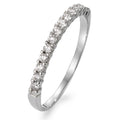 Memória gyűrű 750/18 K fehér arany Gyémánt Fehér, 0.20 ct, 13 Kövek, w-si