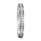 Partnergyűrű 750/18 K fehér arany Gyémánt 0.23 ct, 23 Kövek, tw-si