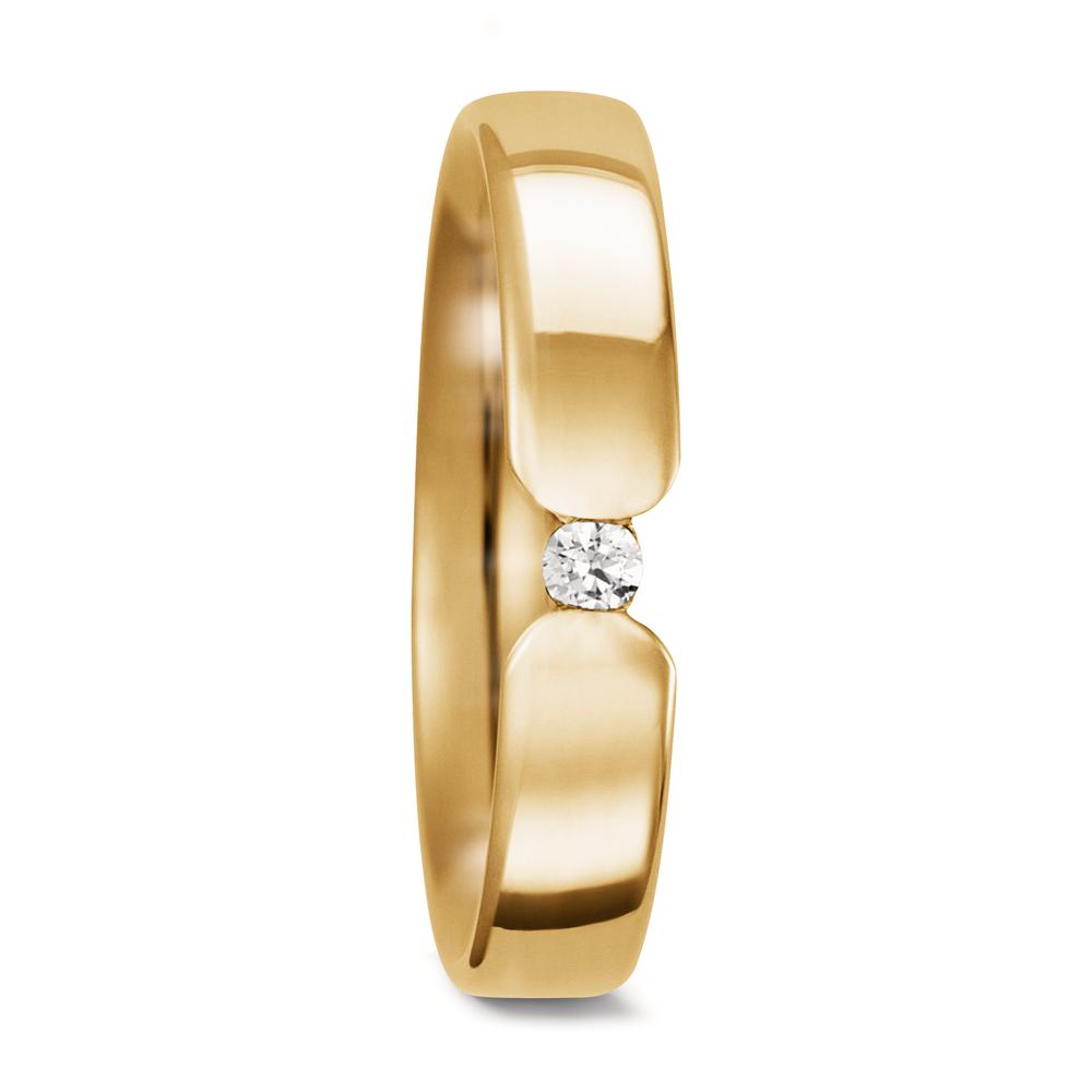 Partnergyűrű 750/18 K sárga arany Gyémánt 0.05 ct, tw-si