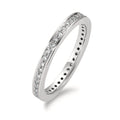 Memória gyűrű 750/18 K fehér arany Gyémánt Fehér, 0.25 ct, 42 Kövek, Briliáns, w-si