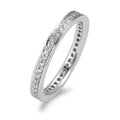 Memória gyűrű 750/18 K fehér arany Gyémánt Fehér, 0.33 ct, 42 Kövek, Briliáns, w-si