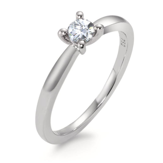 Szoliter gyűrű 750/18 K fehér arany Gyémánt Fehér, 0.25 ct, Briliáns, w-si
