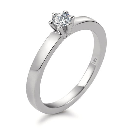 Szoliter gyűrű 750/18 K fehér arany Gyémánt Fehér, 0.20 ct, Briliáns, w-si
