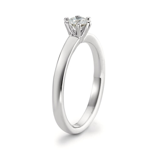 Szoliter gyűrű 750/18 K fehér arany Gyémánt Fehér, 0.20 ct, Briliáns, w-si