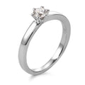 Szoliter gyűrű 750/18 K fehér arany Gyémánt Fehér, 0.25 ct, Briliáns, w-si