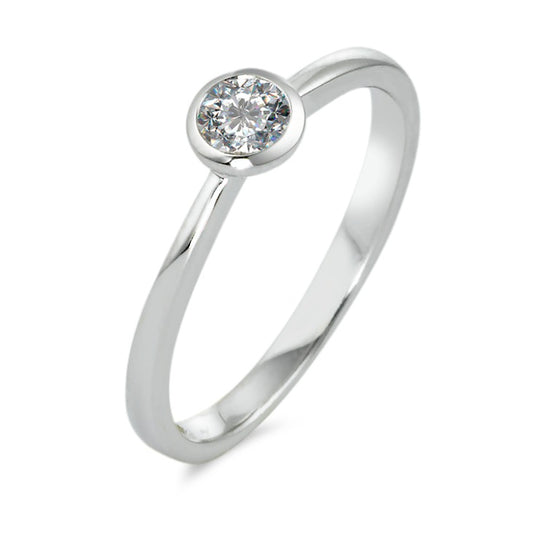 Szoliter gyűrű 750/18 K fehér arany Gyémánt Fehér, 0.20 ct, Briliáns, w-si