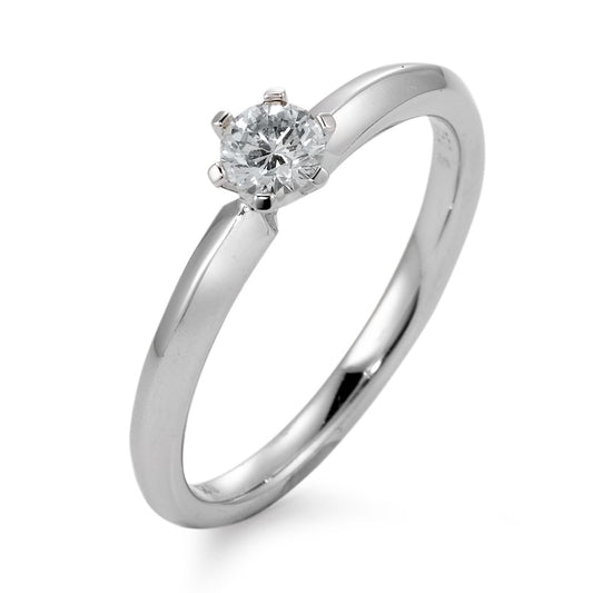 Szoliter gyűrű 750/18 K fehér arany Gyémánt Fehér, 0.25 ct, Briliáns, w-si