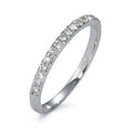 Memória gyűrű 750/18 K fehér arany Gyémánt 0.24 ct, 18 Kövek, w-si
