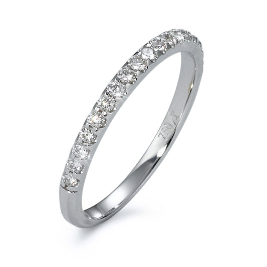 Memória gyűrű 750/18 K fehér arany Gyémánt 0.24 ct, 18 Kövek, w-si