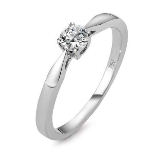 Szoliter gyűrű 750/18 K fehér arany Gyémánt Fehér, 0.20 ct, w-si