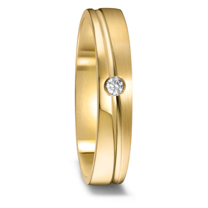 Partnergyűrű 750/18 K sárga arany Gyémánt 0.03 ct, w-si
