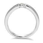 Szoliter gyűrű 750/18 K fehér arany Gyémánt Fehér, 0.15 ct, Briliáns, w-si