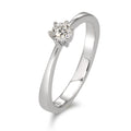 Szoliter gyűrű 750/18 K fehér arany Gyémánt Fehér, 0.20 ct, Briliáns, w-si