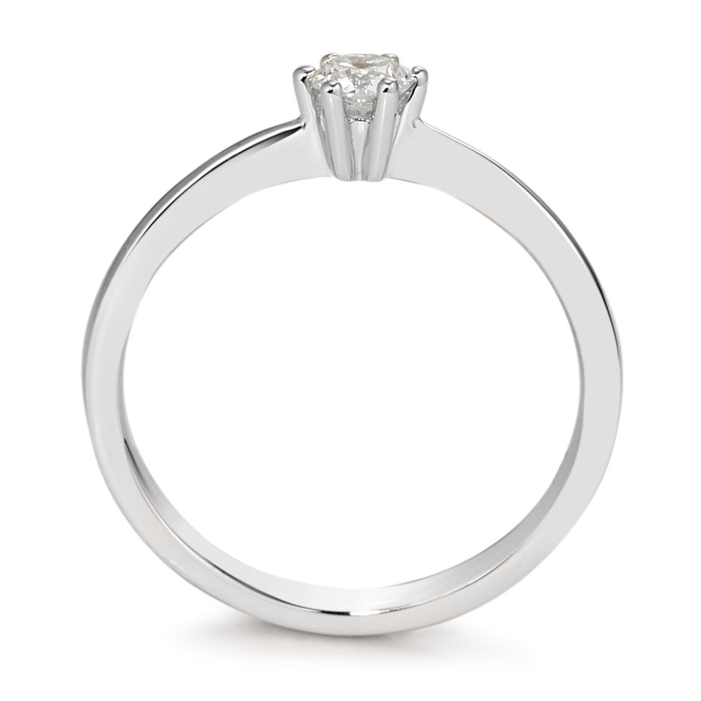 Szoliter gyűrű 750/18 K fehér arany Gyémánt Fehér, 0.20 ct, Briliáns, w-si