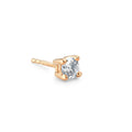 Egy darab fülbevaló 750/18 K sárga arany Gyémánt 0.25 ct, w-si