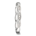 Partnergyűrű 750/18 K fehér arany Gyémánt 0.06 ct, 9 Kövek, tw-vsi