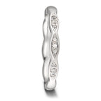 Partnergyűrű 750/18 K fehér arany Gyémánt 0.06 ct, 9 Kövek, tw-vsi