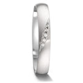 Partnergyűrű 750/18 K fehér arany Gyémánt 0.036 ct, 5 Kövek, tw-vsi