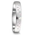 Partnergyűrű 750/18 K fehér arany Gyémánt 0.087 ct, 9 Kövek, tw-si