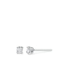 Fülbevaló 750/18 K fehér arany Gyémánt Fehér, 0.25 ct, 2 Kövek, Briliáns, w-si Ø3.5 mm