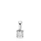 Medál 750/18 K fehér arany Gyémánt Fehér, 0.25 ct, Briliáns, w-si Ø4 mm