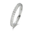 Memória gyűrű 750/18 K fehér arany Gyémánt 0.08 ct, 16 Kövek, tw-vsi