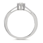 Szoliter gyűrű 750/18 K fehér arany Gyémánt 0.25 ct, w-si