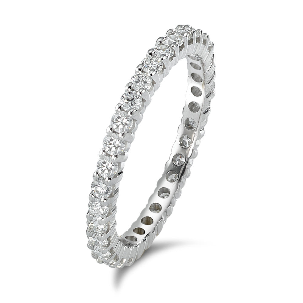 Memória gyűrű 750/18 K fehér arany Gyémánt 0.75 ct, w-si