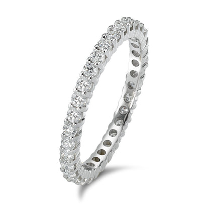 Memória gyűrű 750/18 K fehér arany Gyémánt 0.75 ct, w-si