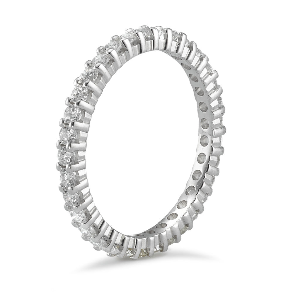 Memória gyűrű 750/18 K fehér arany Gyémánt 0.75 ct, w-si